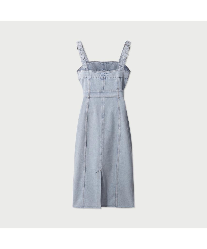 IROWOMEN Fijaraspe2 Denim Buckle Dress_Iodam25102Bul