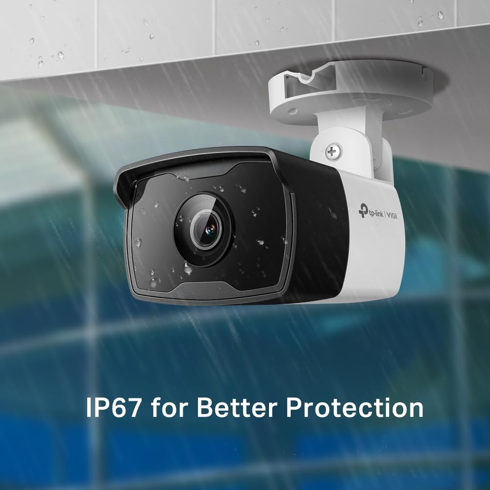 ONVIF VIGI Security 3MP Outdoor Bullet Type Network IP VIGI C330I TP-Link Camera, Camera, Camera, (4mm)