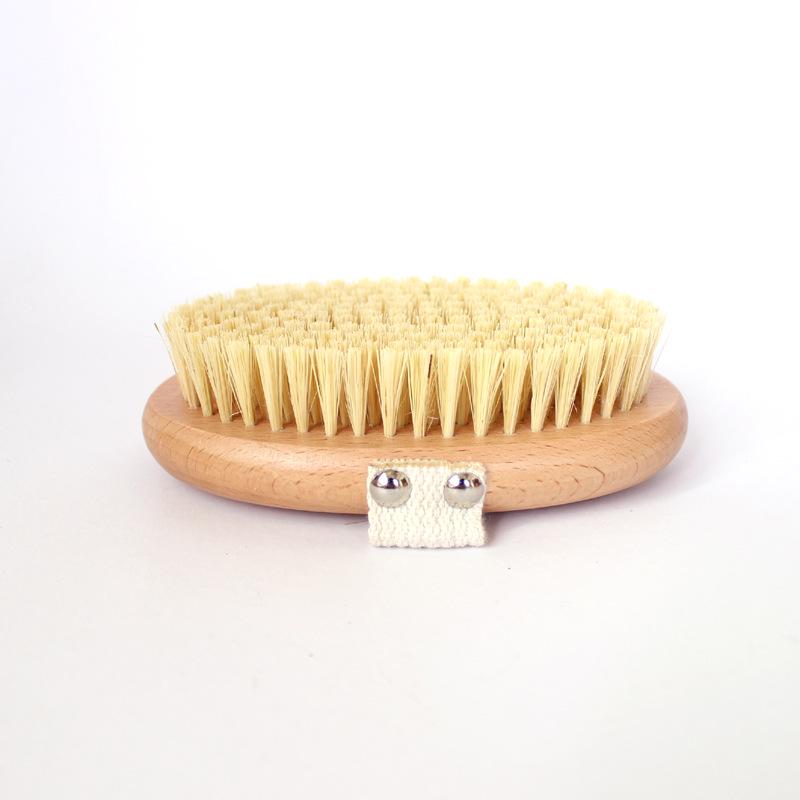 Beech Wood Cactus Bath & Massage Brush - Hard Bristle Scrubber