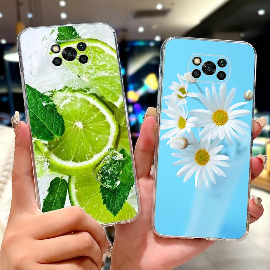 For Xiaomi Poco X3 Pro Case Cute Cat Lucky Koi Painted Cover Soft Slim Phone Case For Xiaomi Poco X3 NFC PocoX3 Pro Fundas Coque