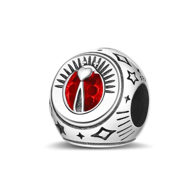 Lucky Blue Devil Eyes Pendant Fit Bracelet Necklace 925 Silver Palm Egypt Charms Bead Diy Jewelry