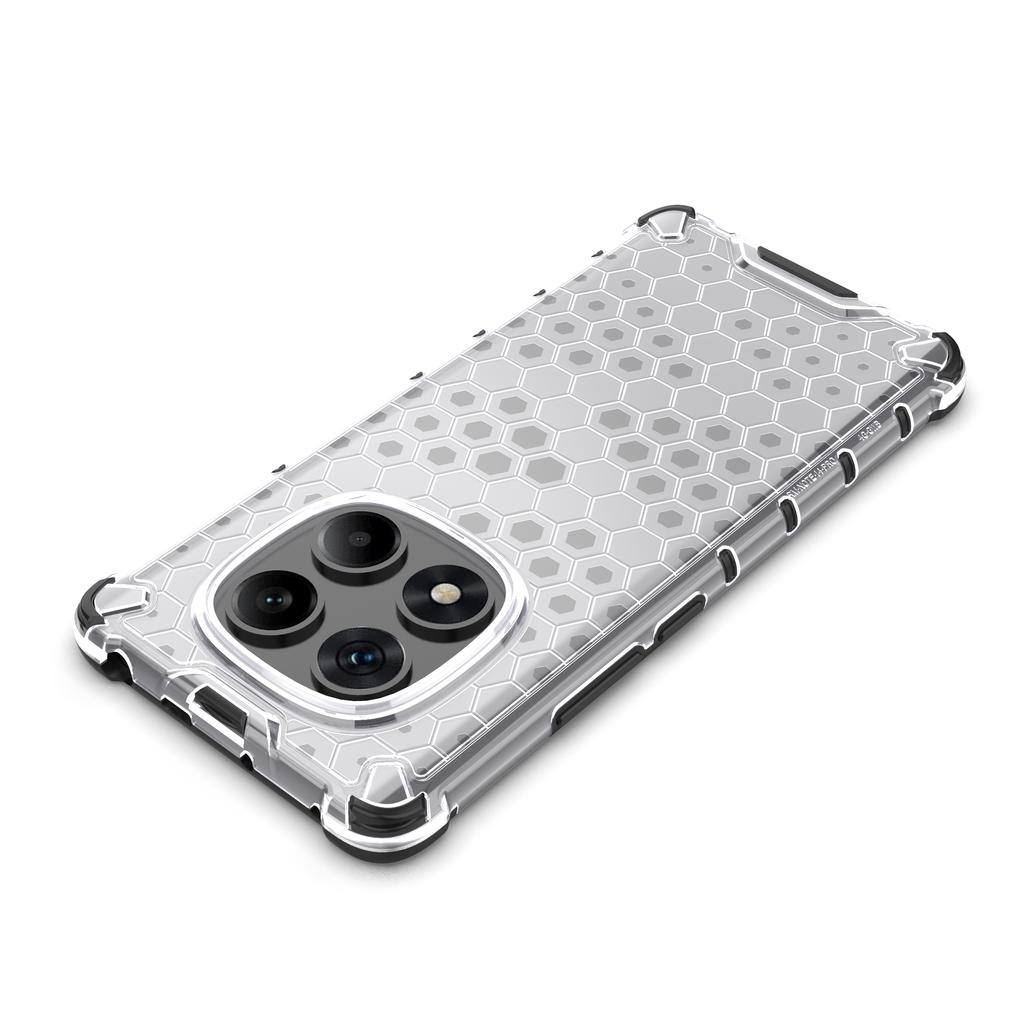 Vojenský pancéřový kryt Honeycomb Hybrid pro Redmi K80 K70 Note 14 A3 13C Turbo 4 Xiaomi Poco X7 Pro Ultra Průsvitný tvrdý kryt