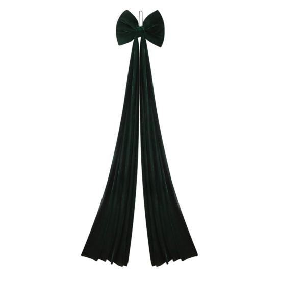 Christmas Bow Decoration Velvet Tree Topper Bow for Christmas Tree Wreath Home Room Wall Backdrop Decor
