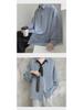 Men's Loose Fit Korean Style Pleated Cuff Shirt with Long Sleeves - Spring/Autumn Fashion.