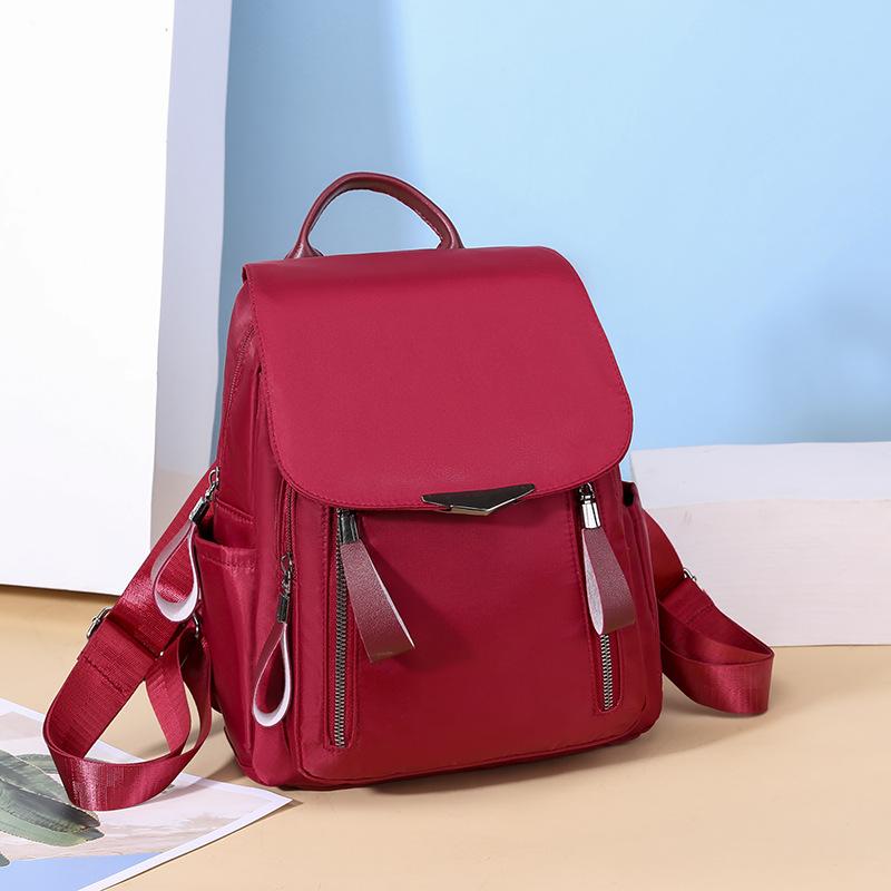 Yogodlns Mochila feminina oxford à prova d'água bolsa de ombro feminina casual de grande capacidade