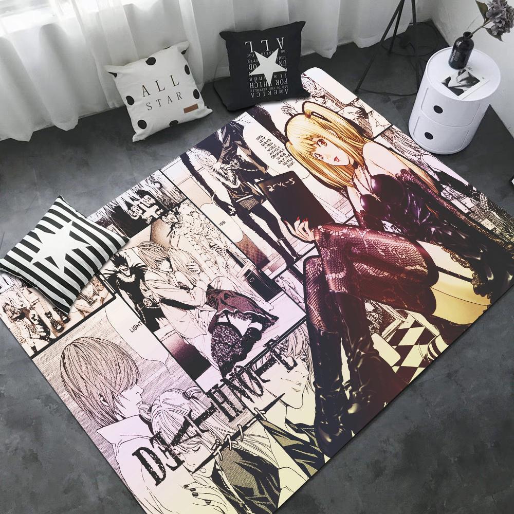 Anime Death Note Fußmatte Retro Mehrfachauswahl Wohnzimmer Küchenteppich Rutschfest Moderne Heimdekoration