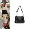 Chic Pu Leather Tote Bag 2024 Trendy Street Style Spacious Shoulder Bag For Women