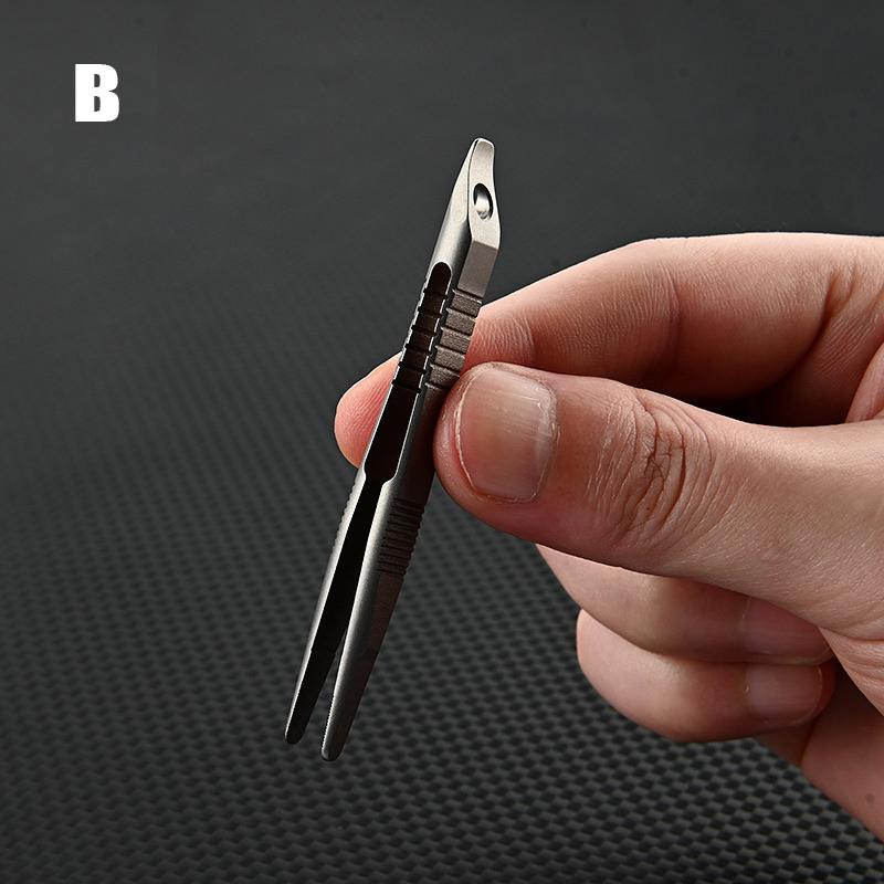 

1 шт. Мини-пинцет, маленький зажим из титанового сплава Tc4, портативный пинцет, кусачки, инструмент для повседневного использования, карманный инструмент для обслуживания на открытом воздухе