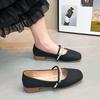 Mary Jane Fairy with Skirt Small Leather Single Shoes Girl 2025 Spring and Autumn New Late Evening Breeze Gentle Flat-bottomed Grandma Ladle Shoes