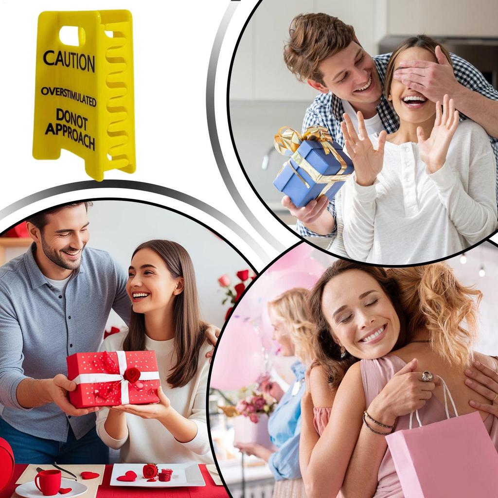 Funny Yellow Hairs Clips Anti-Slip Hairstyling Supplies Strong Hold Hair Clips Caution Overstimulated Hair Clip for Women Girls