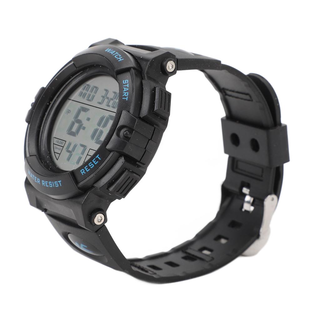 Men Digital Watch with Calendar and Alarm Clock Waterproof Nightlight Electronic Sports Watch for Outdoor Activities