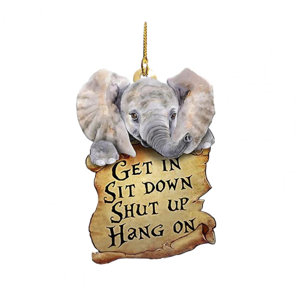 

Car Pendant Acrylic Car Charm Series Owl Bird Elephant Shape Pendant for Hanging Decoration on Backpack or Car Car Pendant