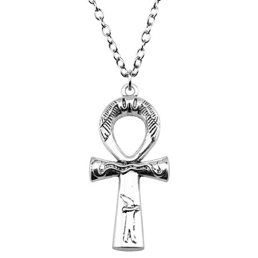 Ornate Cross Pendant Necklace Gothic Religious Christian Statement Jewelry 45cm or 70cm Long Chain