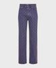 MARINE SERRE (M) Moon Laser Denim Oversized Jeans Lavender Moon Laser Denim Loose Jeans Pu20 Lavender