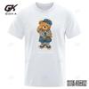 Cute Teddy Bear Salute Scoring Around Prints T Shirt Men Brand Tees Short Sleeve Retro Adult TShirt Hip Hop TShirt