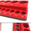 Magnetic Socket Organizer Set Socket Holder 1/4" 3/8" 1/2" Sockets Holds 141 Pieces Magnetic Sockets Trays SAE Professional Tool