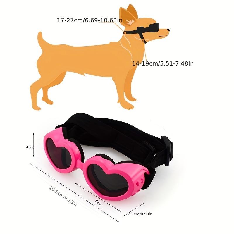 Pet Sunglasses Suitable for Small Dogs and Cats. Waterproof and Caring Glasses with Adjustable Straps for Outdoor Travel