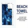 Toalla de Playa Camión Rayo Estampado Vehículo Eléctrico Diseño Trueno Secado Rápido Suave Microfibra Toalla de Baño Para Hombres Niños Regalo