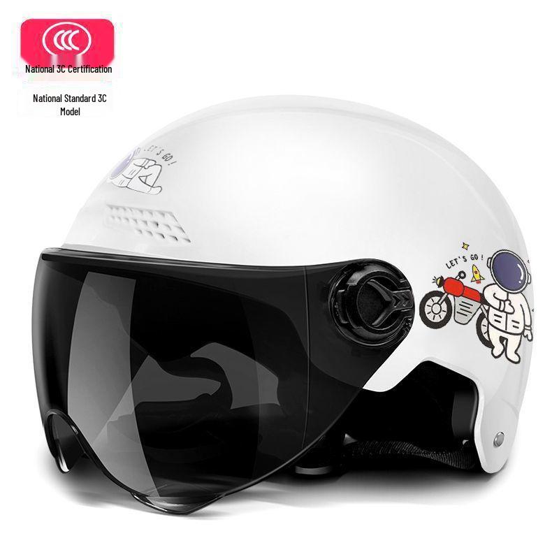 Certified Electric Motorcycle Helmet for All-Season Riding, Unisex, Free Shipping