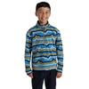 Childrens/Kids Embroidered Funnel Neck Sweatshirt