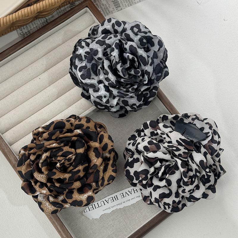 Agrafe de păr Vintage din material textil cu flori, crab, franceză, cu coadă de cal, fete, agrafe de păr, rechin, agrafe de păr pentru femei, accesorii de păr pentru pălării