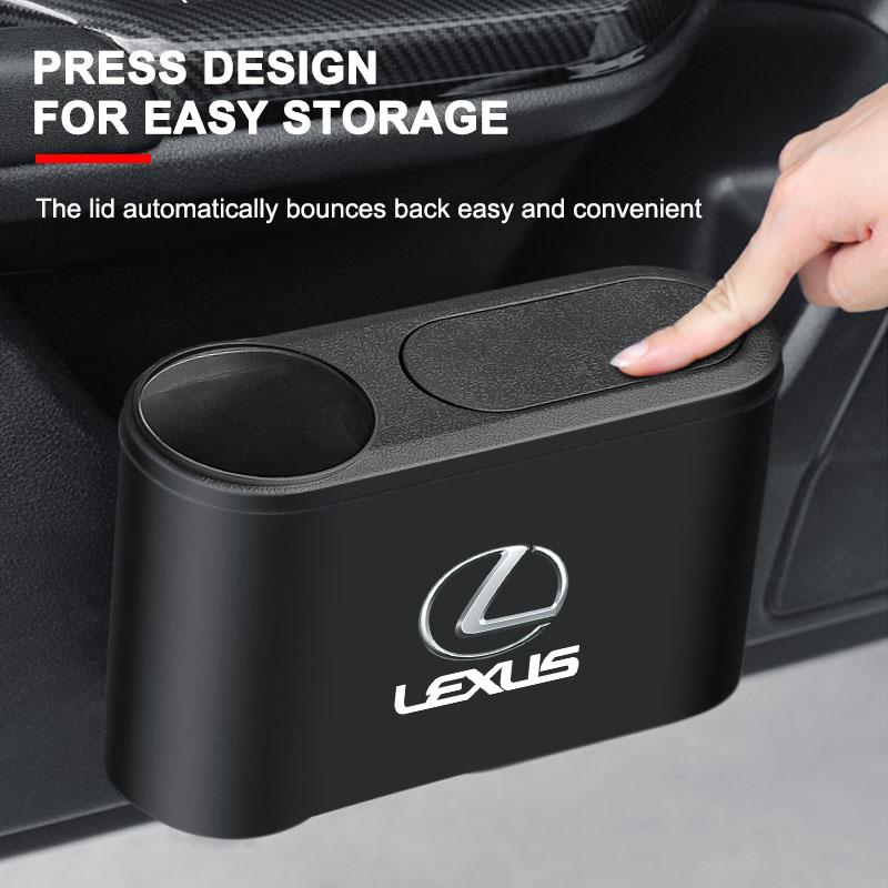 Hanging Car Trash Can Auto Emblem Garbage Box Accessories For Lexus ES300 RX330 RX300 GS300 IS250 IS200 CT200h NX RX