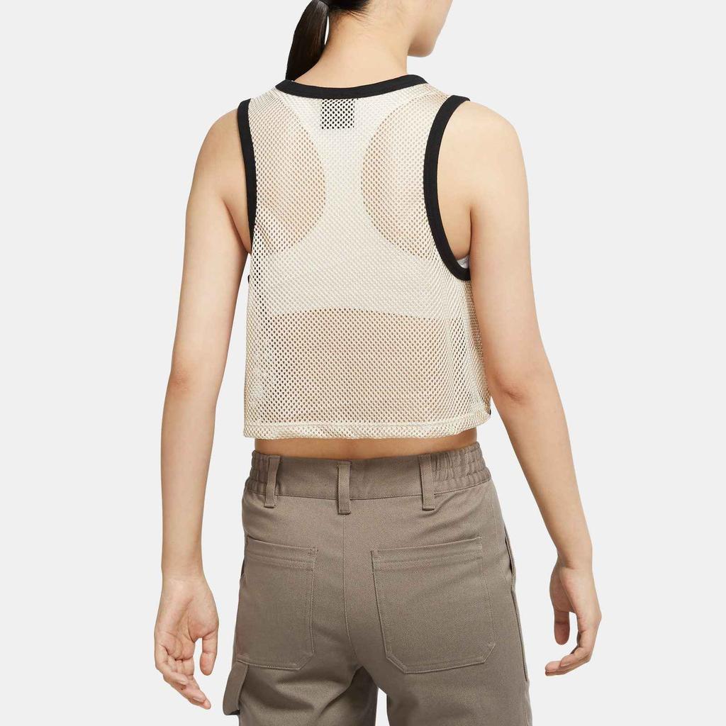 Jordan Logo Print Breathable Round Neck Sleeveless Vest Women Tops White DO5036-133
