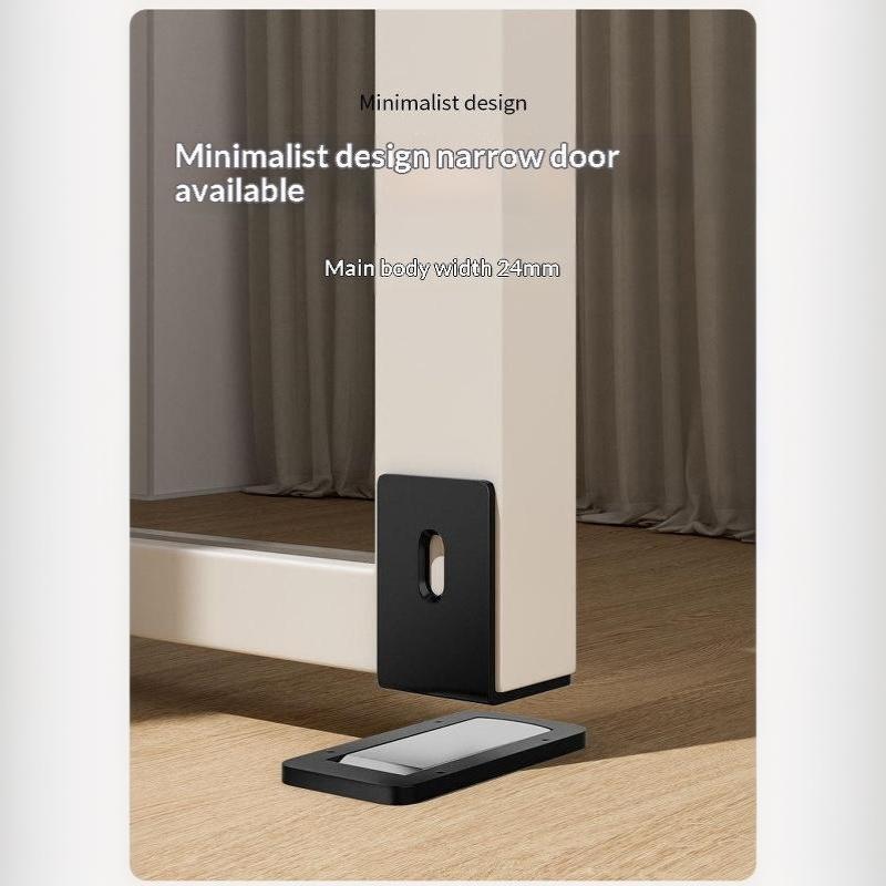 Invisible Magnetic Door Stopper Self Adhesive No Drilling Anti-Collision Door Catch for Kids Room Bathroom Living Room