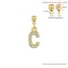 Trendy Letter Cubic Zircon Pendant For Women Positioning Charm Bracelet Necklace DIY Making Jewelry Accessories