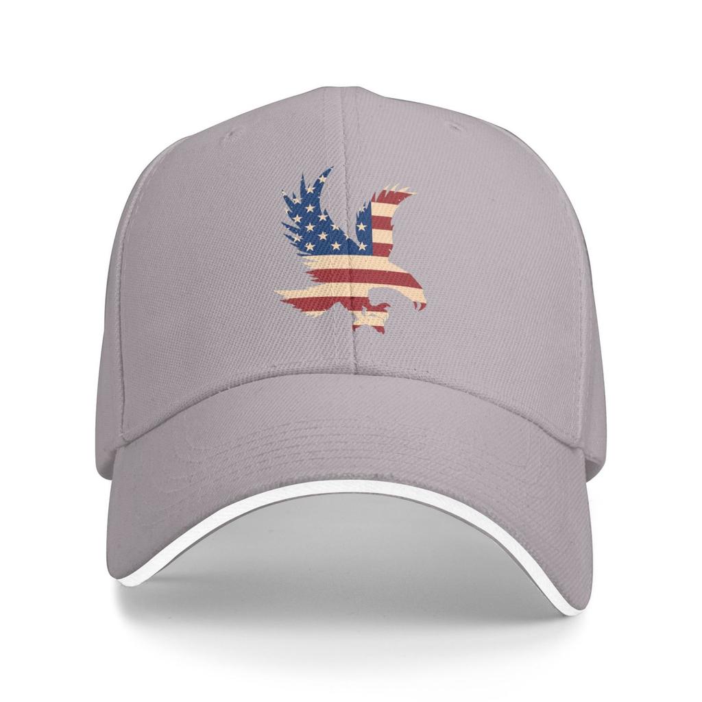 American Eagle Print Baseball Caps Unisex Adjustable Sandwich Hat Vintage Outdoor Summer Travel Sun Snapback Cap Dropshipping