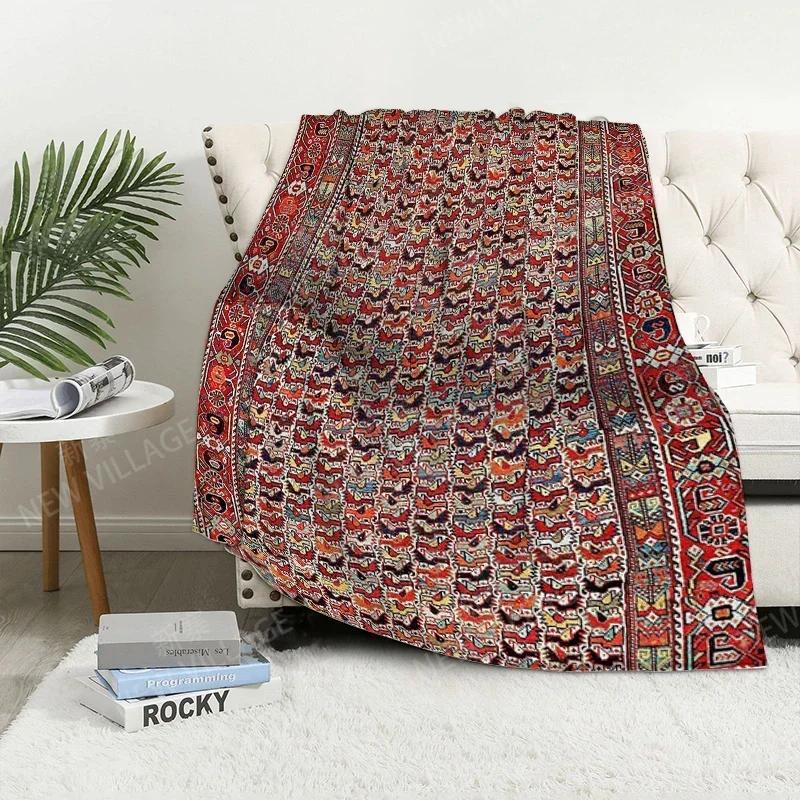 Plaid-Sofa für Kniedecken warme Winterbettdecke Überwurfdecke Dekor Boho warmes Fleece Nordisch Vintage Marokkanisch Weich und haarig