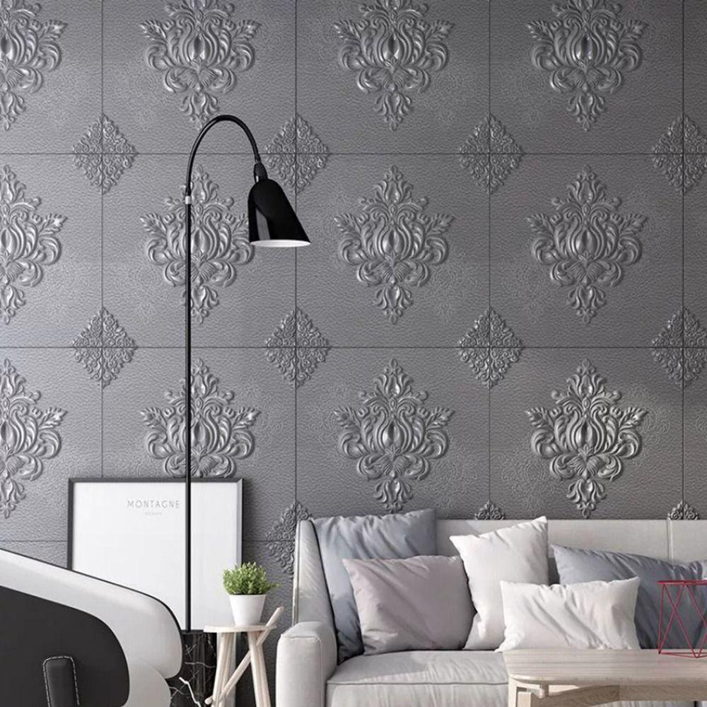 2PCS 3D Effect 3D Wall Stickers Waterproof Ceiling Background  Home Improvement