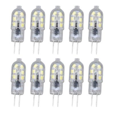 10er-Pack G4 2835 LED-Birne Transparente LED-Lampe Steckbare Glühbirne AC220V für Schrank Landschaft