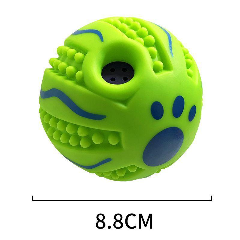 Durable Squeaky Dog Toy Ball Chewing Mental Stimulation - Size 7.5cm To 14cm Suitable Small Large Breeds