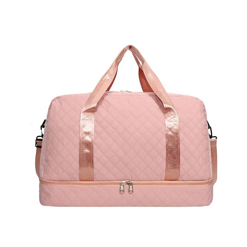 Rhombus Travel Bag Duffel Bag Short-distance Maternity Accommodation Fitness Swimming Storage Bag Portable Independent Shoe Space Bag