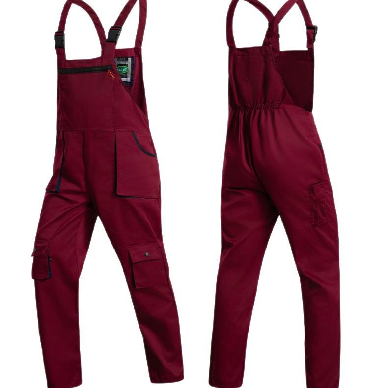 Arbeitslatzhose mit Kreuzrücken und mehreren Taschen - Langlebige, anpassbare Arbeitsschutzkleidung für Autoreparatur & Bauwesen