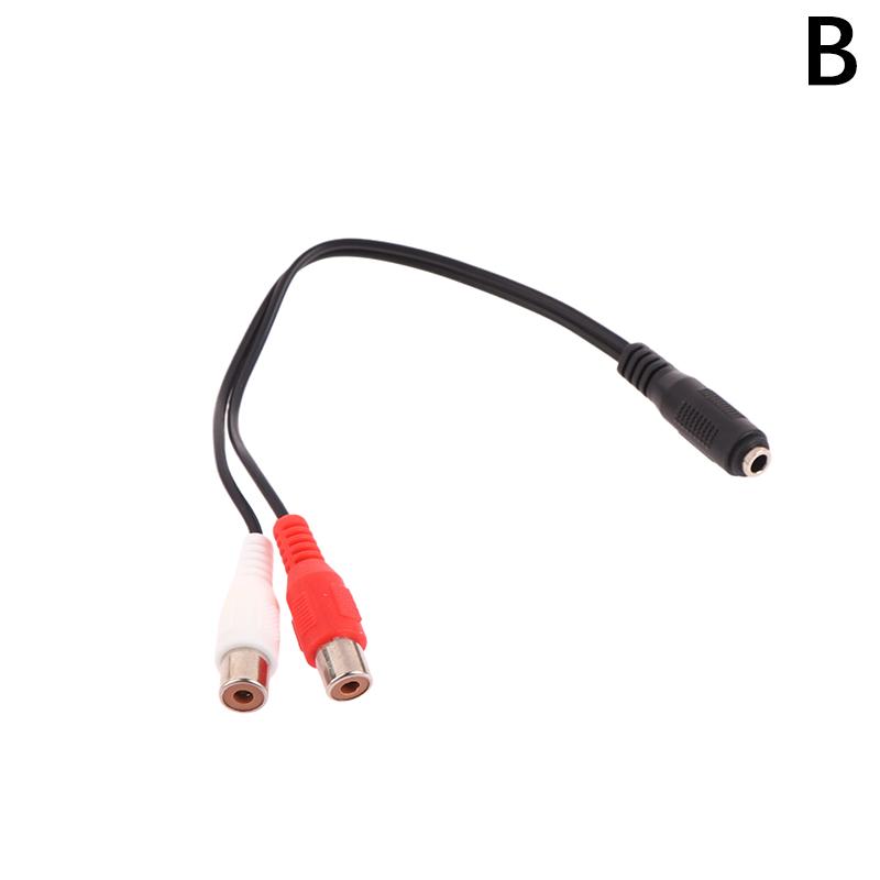 Universal Rca Cable 3.5Mm Jack Stereo Audio Cable To 2Rca Socket Female To Male To Headphone 3.5Mm Adapter For Dvd Amplifier
