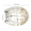 Toilet Seat Elongated Transparent Resin Toilet Seat Quiet And Slow Close Lid Easy Clean Home Shells Decor Silver Hinges