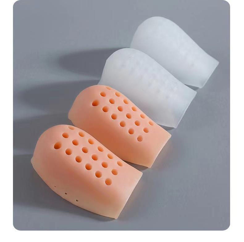 Heel Protector Silicone Gel Invisible Height Increase Socks Increase Height Insole белый