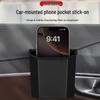Car Organizer: Multi-Purpose Storage Bag with Phone Holder and Magic Sticker for Interior Use