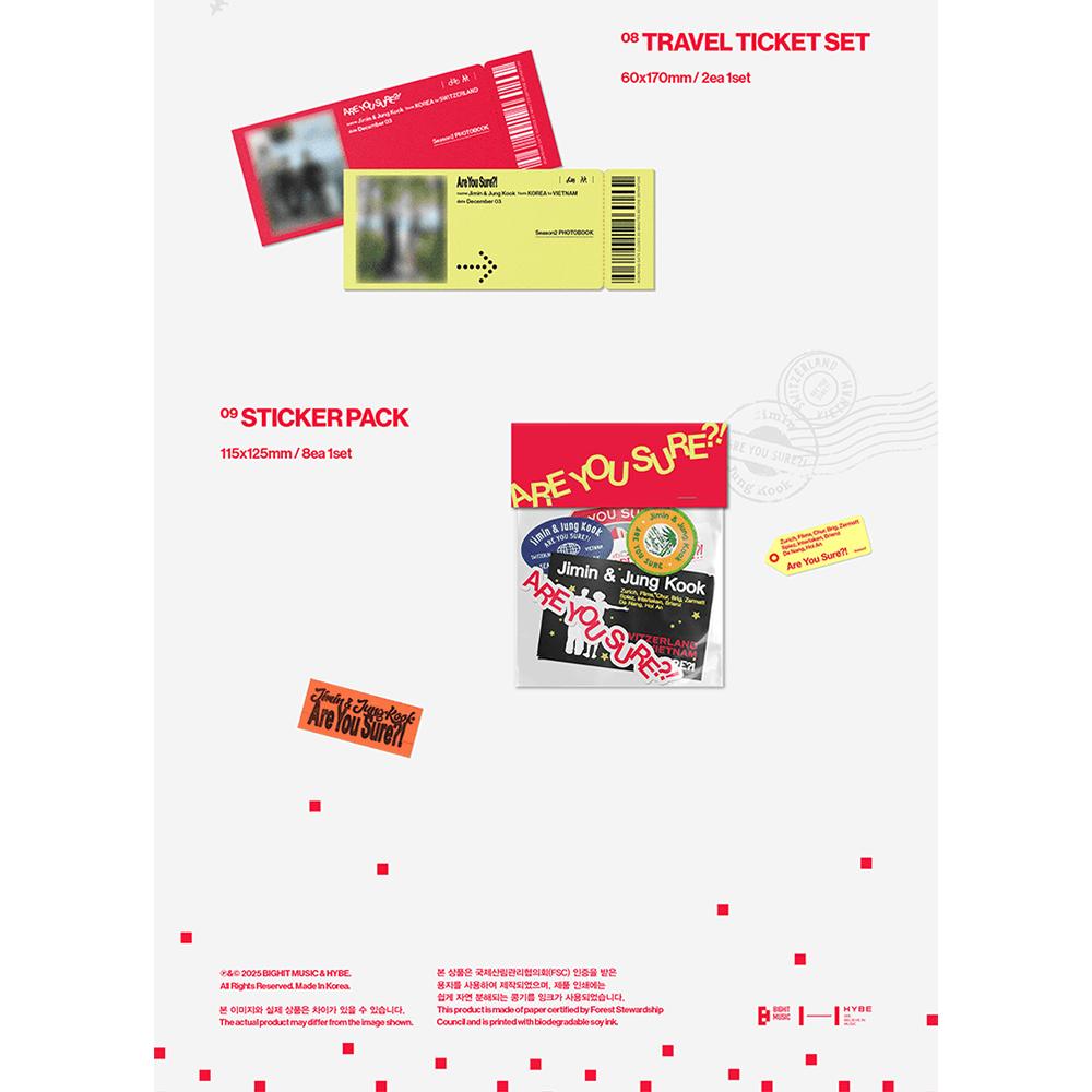 [Vorbestellung] [BTS] Jimin X Jung Kook Bist du sicher?! Season2 FOTOBUCH