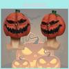 Ond pumpamask för Halloween Påsk Thanksgiving Latexmaterial Skrämmande design Ch-a074