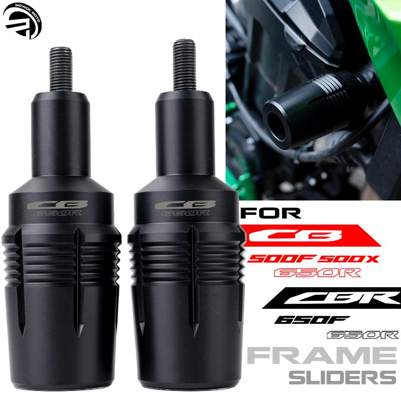 

Для HONDA CB500X CB500F CB650R CBR650R CBR650F CB CBR 650R Мотоциклетные слайдеры рамы Защита от падений Защита от аварий