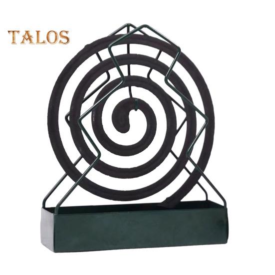 Metal Incense Coil Holder with Ash Catcher Tray Cat Ear Pine Tree Repellent Spiral Incense Hanger Stand Portable Incense Burner Decoration