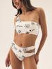 Firenze Esotiq High Waist Bikini Bottom | Cream
