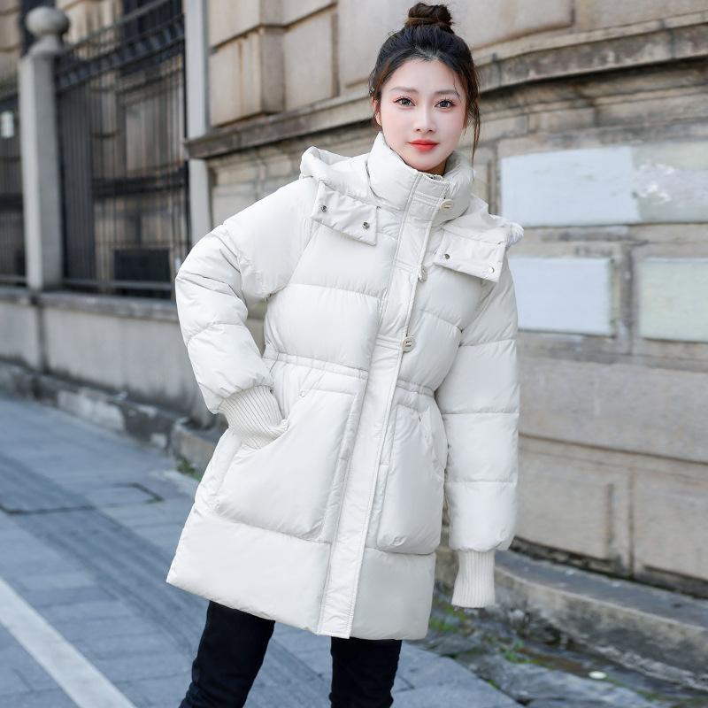 Zimní Nová Mikina s Kapucí Volná a Tenká Univerzální Pás Hřejivá Zesílená Bunda