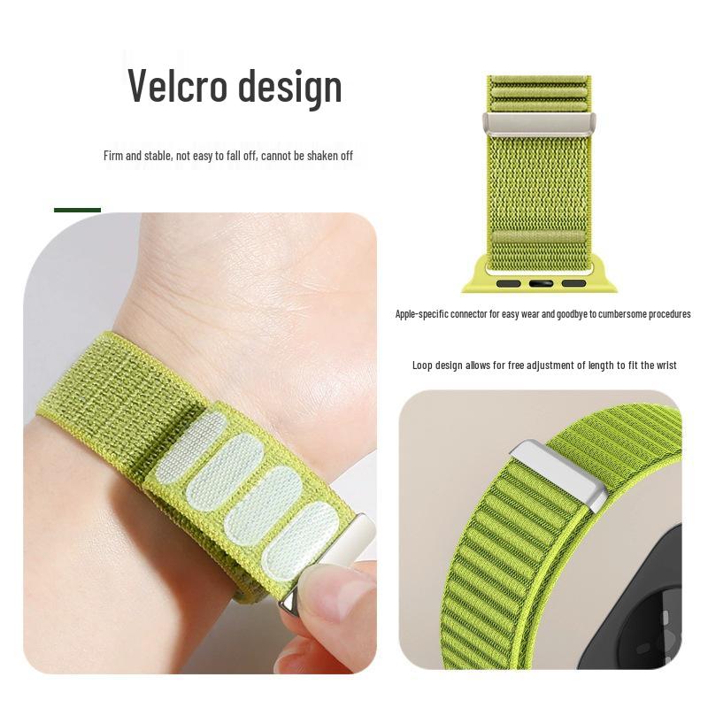 Pásek na Apple Watch: Vzor Divoké Hory, Nylonová Tkanina, Styl S1098