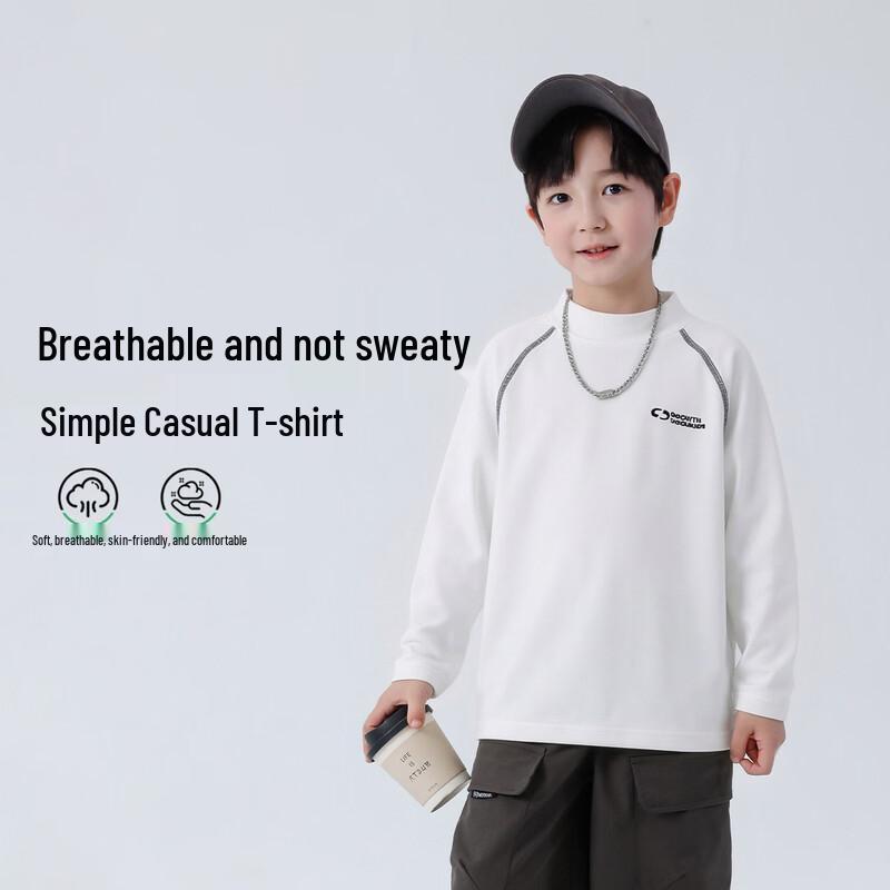 YOYOFAIRY Boys' Long-Sleeve Cotton T-Shirt