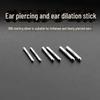Sterling Silver Thick Needle Earrings for Enlarged Piercings - Simple Unisex Mini Design