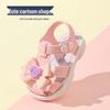 Toddler Sandals for Boys & Girls: Cartoon Flowers, Bows, Non-slip Soft Sole, Plastic, Ages 1-4.